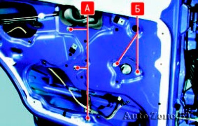 Замена стеклоподъемника задней двери
