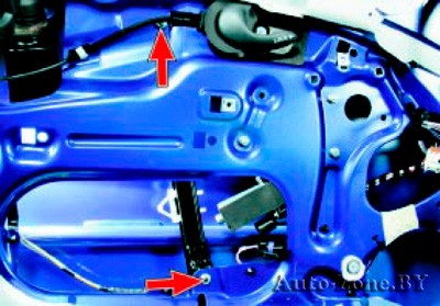 Замена стеклоподъемника передней двери