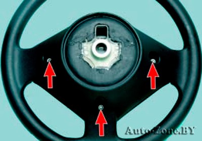 Рулевая колонка: Снятие и установка рулевого колеса